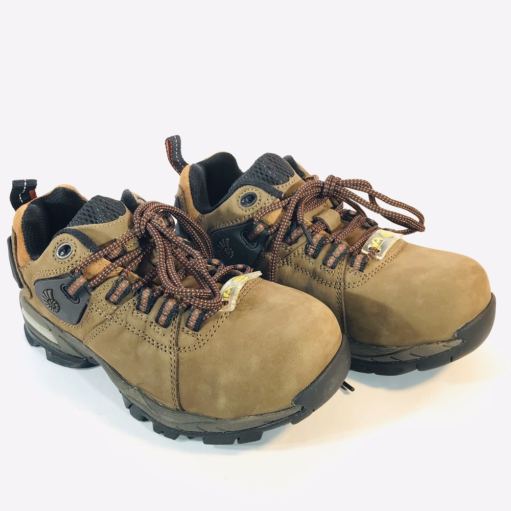 Nautilus 1353 ESD Composite Safety Toe Athletic Shoe‎ Brown Leather Womens 6 M/W